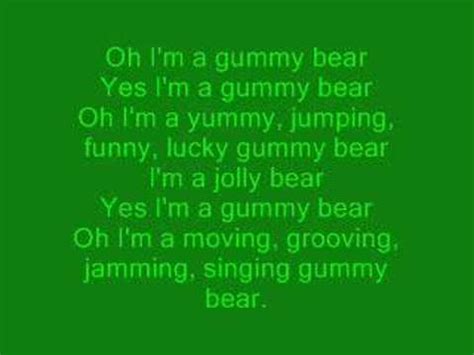 Gummy Bear - Lyrics - YouTube