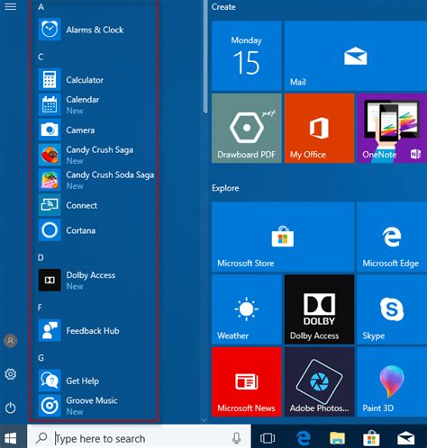 How to Hide/Access the All Apps List from Windows 10 Start Menu