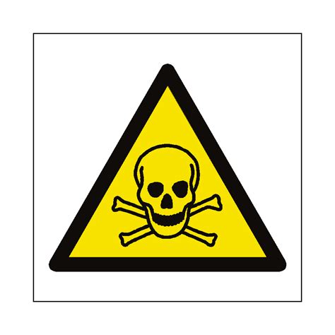 Toxic Material Hazard Symbol Sign | Safety-Label.co.uk