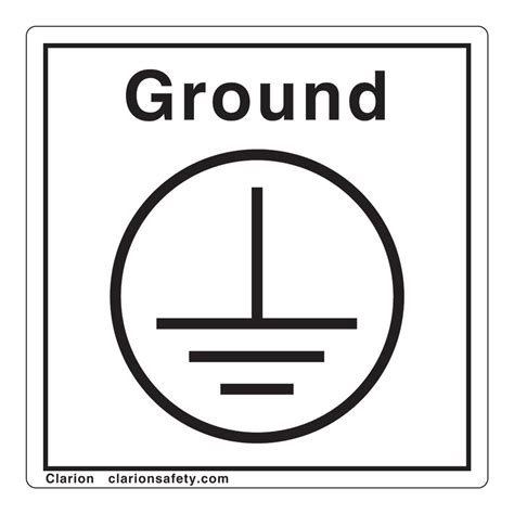 Electrical Grounding Safety Labels | Clarion Safety Systems