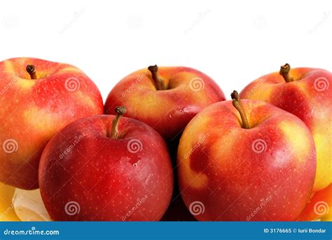 Five apples stock image. Image of product, fruit, background - 3176665