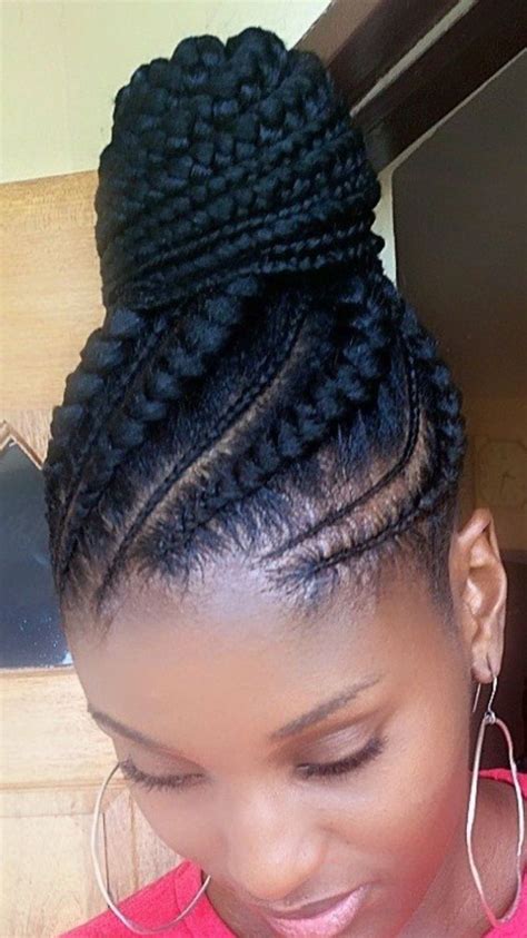 Updo Cornrow Hairstyles - Braids Hairstyles