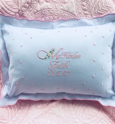 Personalized Embroidered Baby Pillow Personalized baby gift | Etsy