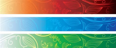 Abstract Banner Background Set (Free) Free Vector Download | FreeImages