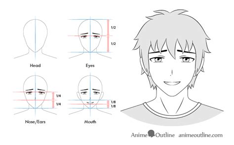 12 Anime Male Facial Expressions Chart & Tutorial - AnimeOutline