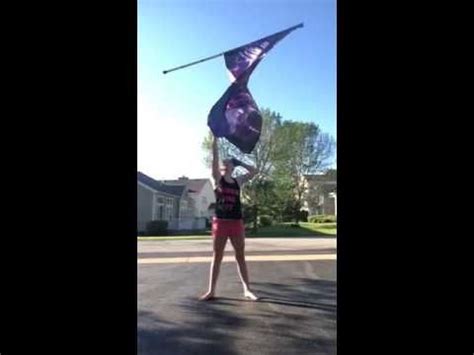 Front-Starting Parallel Toss (flag) | Color guard, Band mom, Dance ...