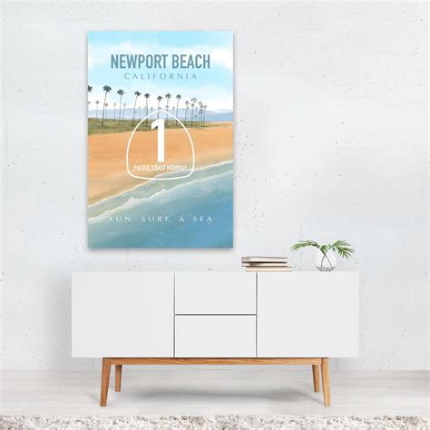 Newport Beach Print Newport Beach Poster California Print | Etsy