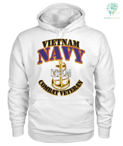 Vietnam Navy Combat Veteran Hoodie, Sweatshirt, T-shirt - Family Loves ...