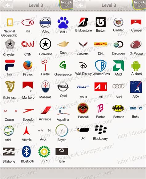 Logo Quiz Answer Level 1 2 3 4 5 6 7 8 9 - Levelstuck BA8 | Logo quiz ...