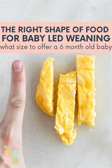 The Right Shape of Foods For Baby Led Weaning (6 Months) - Baby Led Bliss