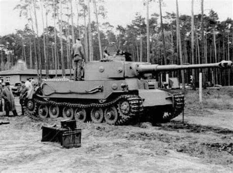 The Porsche Tiger prototype at a testing facility Tiger Ii, Ferdinand ...