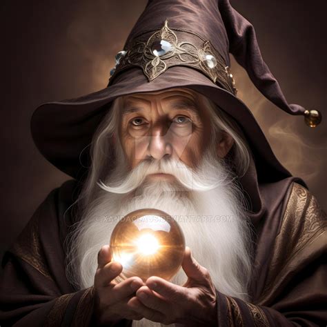 Wizard With Crystal Ball - 20231231 by Xandaclaus on DeviantArt