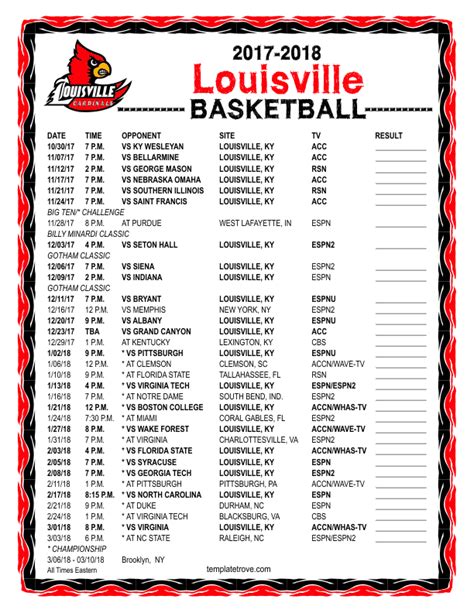 Louisville Cardinals Basketball Schedule 2024-2024 - Mlb Schedule 2024