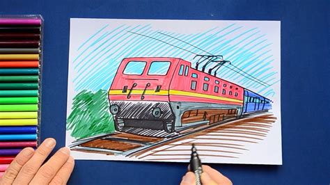 Indian Railway Station Drawing