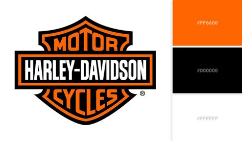 logo color schemes – harley davidson palette - support Visme