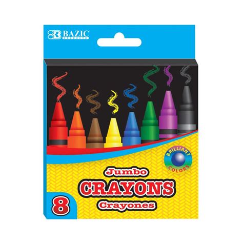 Buy Jumbo Crayons Online - 8 Count, Assorted Colors for Toddlers