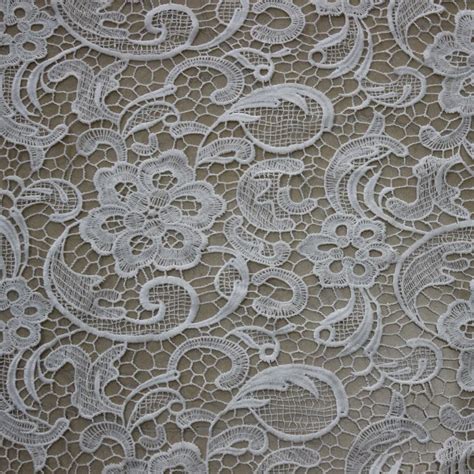 Free shipping 120cm wide White water soluble lace fabric ,Flower ...