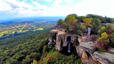 Lookout Mountain's Rock City, Georgia and Ruby Falls - An Aerial ...