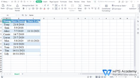 How to remove banded rows in WPS Office Excel | WPS Office Academy