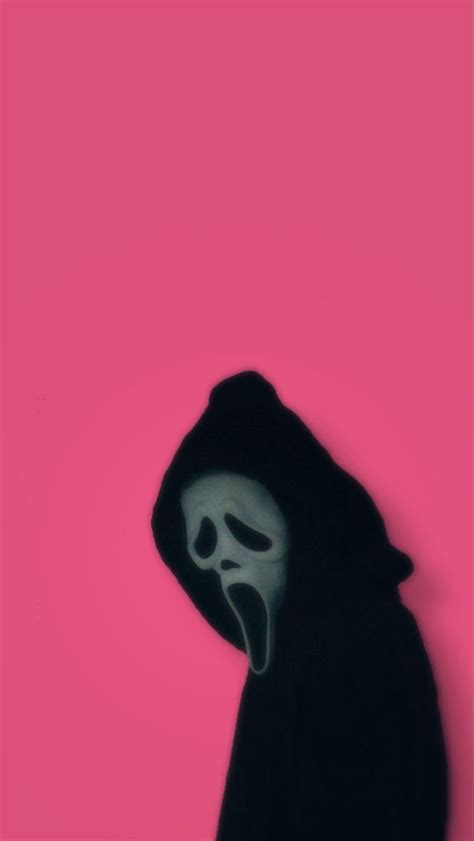 Pink Ghostface wallpaper | Ghost face wallpaper aesthetic, Halloween ...