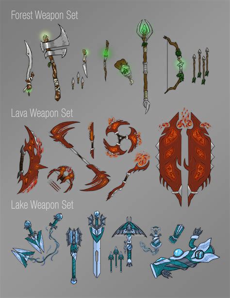 Elemental Weapon Set on Behance