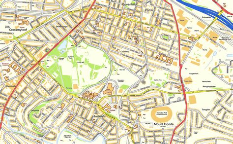 Glasgow City Centre Street Map | I Love Maps