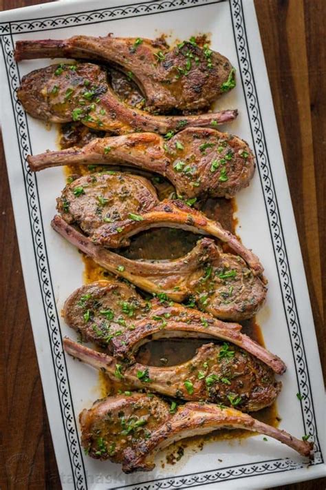 Garlic and Herb Lamb Chops (VIDEO)- NatashasKitchen.com