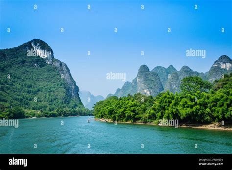 The Li river scenery in summer Stock Photo - Alamy