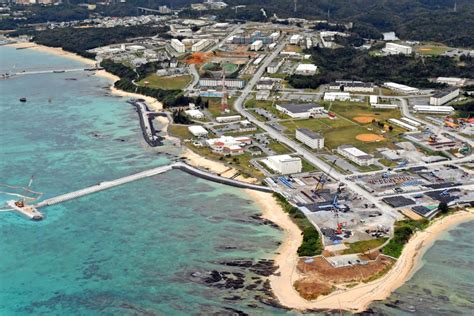 Japanese island community split over US army base Camp Schwab expansion ...