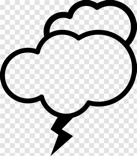 Cloud Download Clip Art - Black And White Transparent PNG