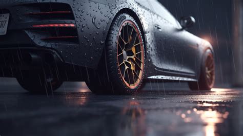 Supercar An Image Of A Black With Rain On It Backgrounds | PSD Free ...