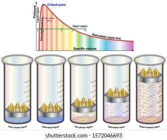 Critical Point Phase Change Thermodynamics Stock Vector (Royalty Free ...