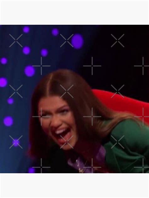 "Zendaya laughing meme " Sticker by custom-tripart | Redbubble