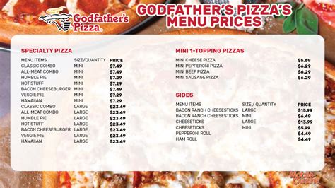 Godfather's Pizza Menu Prices + New Coupons (2024)