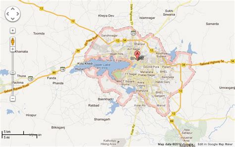 Bhopal Map - India