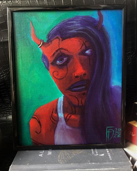 Devil Painting Horror Artwork Scary Artwork Demon Art - Etsy