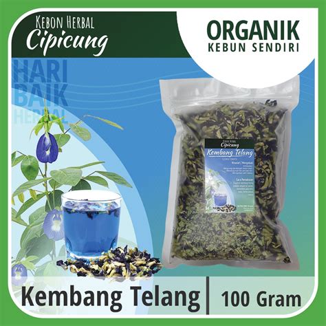 Jual Teh Bunga Telang | Kembang Telang Kering | Butterfly Pea - 100 ...