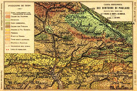 -Geological map of the central sector of the Carnic Alps (after Vinassa ...