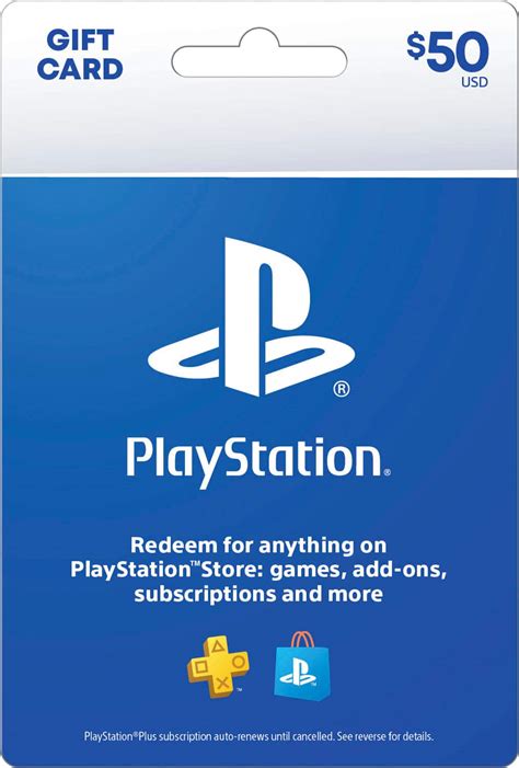 Sony $50 PlayStation Store Gift Card PSN - $50 - Best Buy