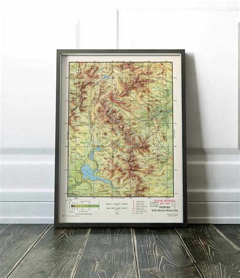 ForgottenMaps RMNP Map Poster Etsy - Walking The Parks