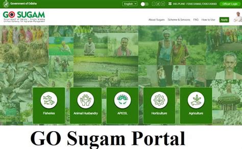 Go Sugam Portal Odisha Registration 2022 - Login, Helpline Number