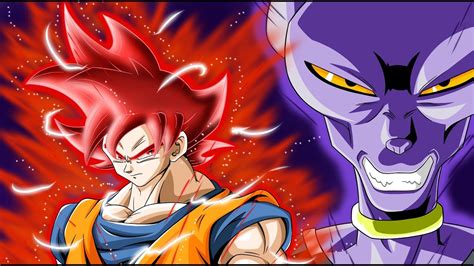 Goku Super Saiyan God Vs Beerus