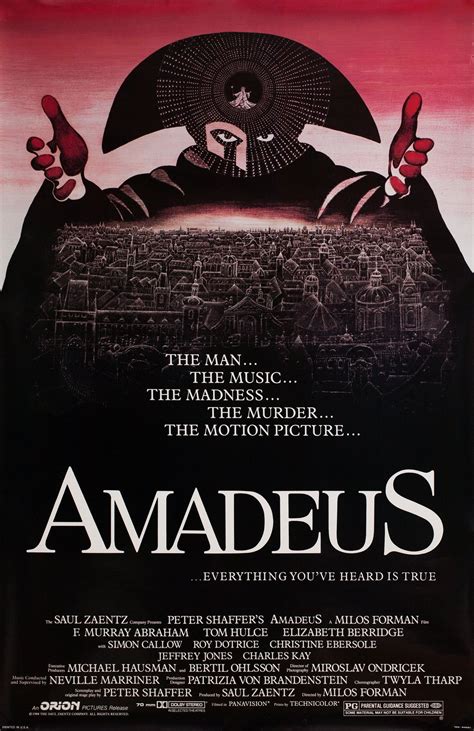 Amadeus Original 1984 U.S. One Sheet Movie Poster - Posteritati Movie ...