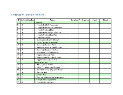 programme de constructions