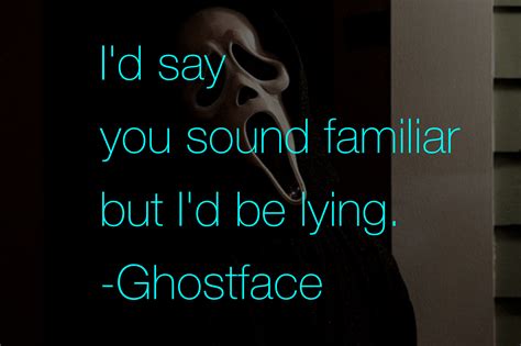 movie character quote • ghostface // scream | Movie character quotes ...