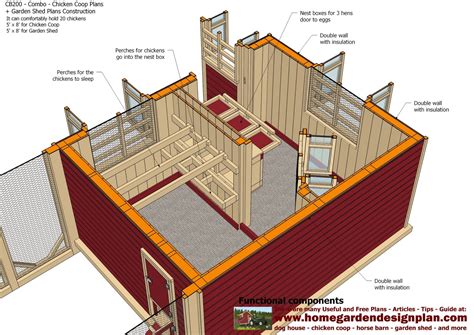 home garden plans: CB200 - Combo Plans - Chicken Coop Plans ...