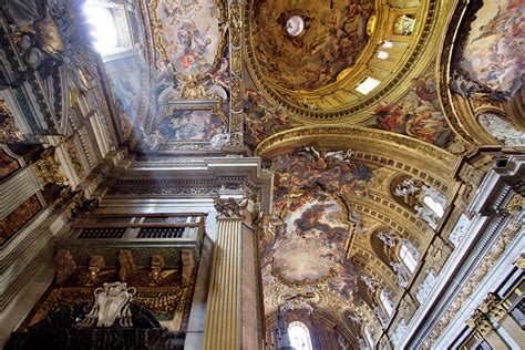 Church Of The Gesu, Rome, Interior With Photograph by Terence Chang