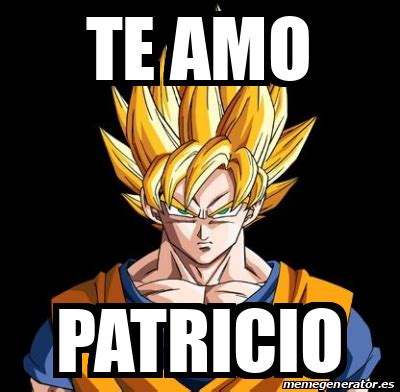 Meme Personalizado - TE AMO PATRICIO - 33126371