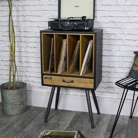 Industrial Retro Vinyl Storage Cabinet | Melody Maison