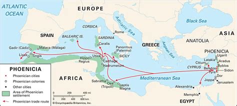 Ancient Sea Trade Routes in the Mediterranean Sea